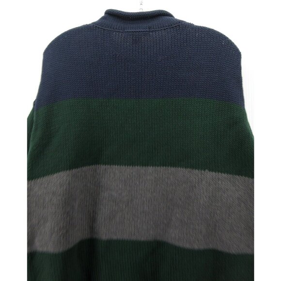 Nautica Sweater Medium Roll Neck Nautical Sail Colorblock Pullover - Picture 8 of 10